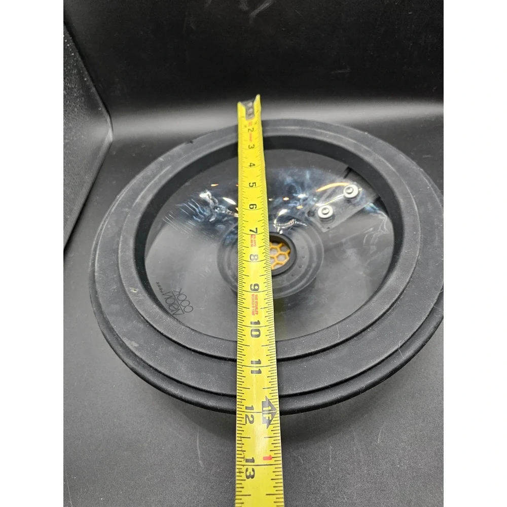 Cook Vision by B/R/K Universal Glass Lid with Odor Filter Black Silicone Rim
